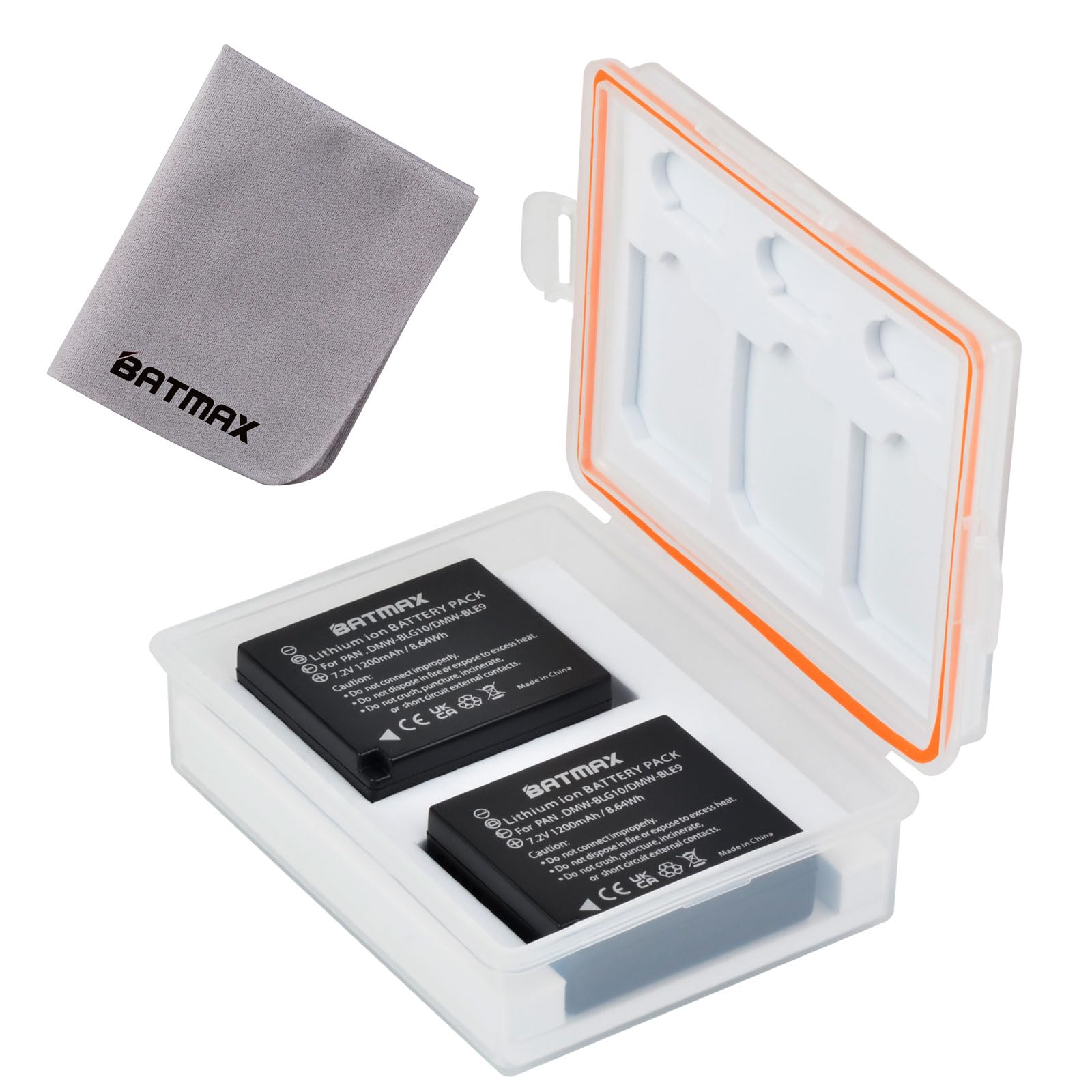 Blumax 2X Akku für Panasonic DMW-BLG10 BLG10e 1025mAh 7,2V 7.4Wh
