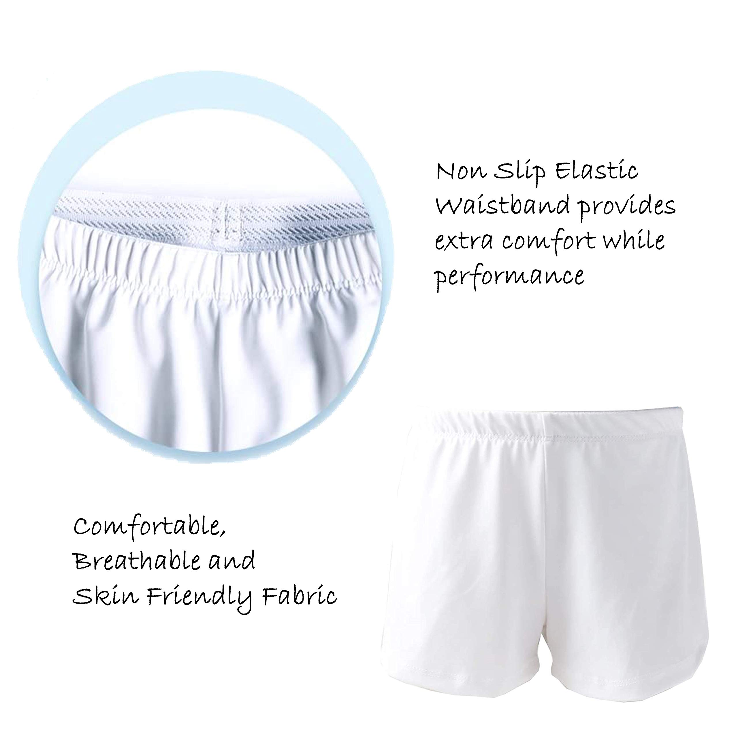 IKAANYA Boys Shorts for Gymnastics, Dance, Aerobics, Fitness in Many Colors (Blue, 4-5 Years) 1