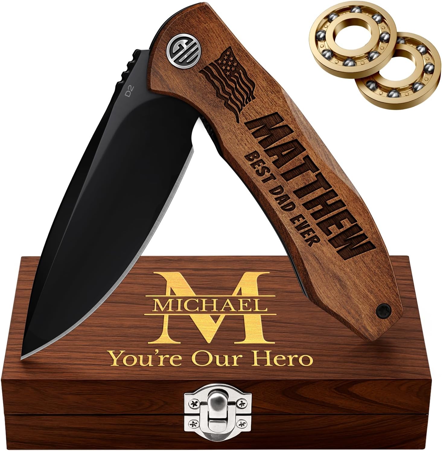 Custom Knife - Personalized Gifts for Men and Women - Engraved Gifts for Men Husband Boyfriend Wife Girlfriend - Customized Pocket Knives for Birthday, Anniversary - Best Unique Present 6700 PS