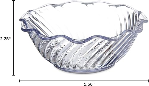 Miniatura 9 de Carlisle FoodService Products 453307 Cuencos de plástico para postre, 13 onzas, transparentes (paquete de 2)