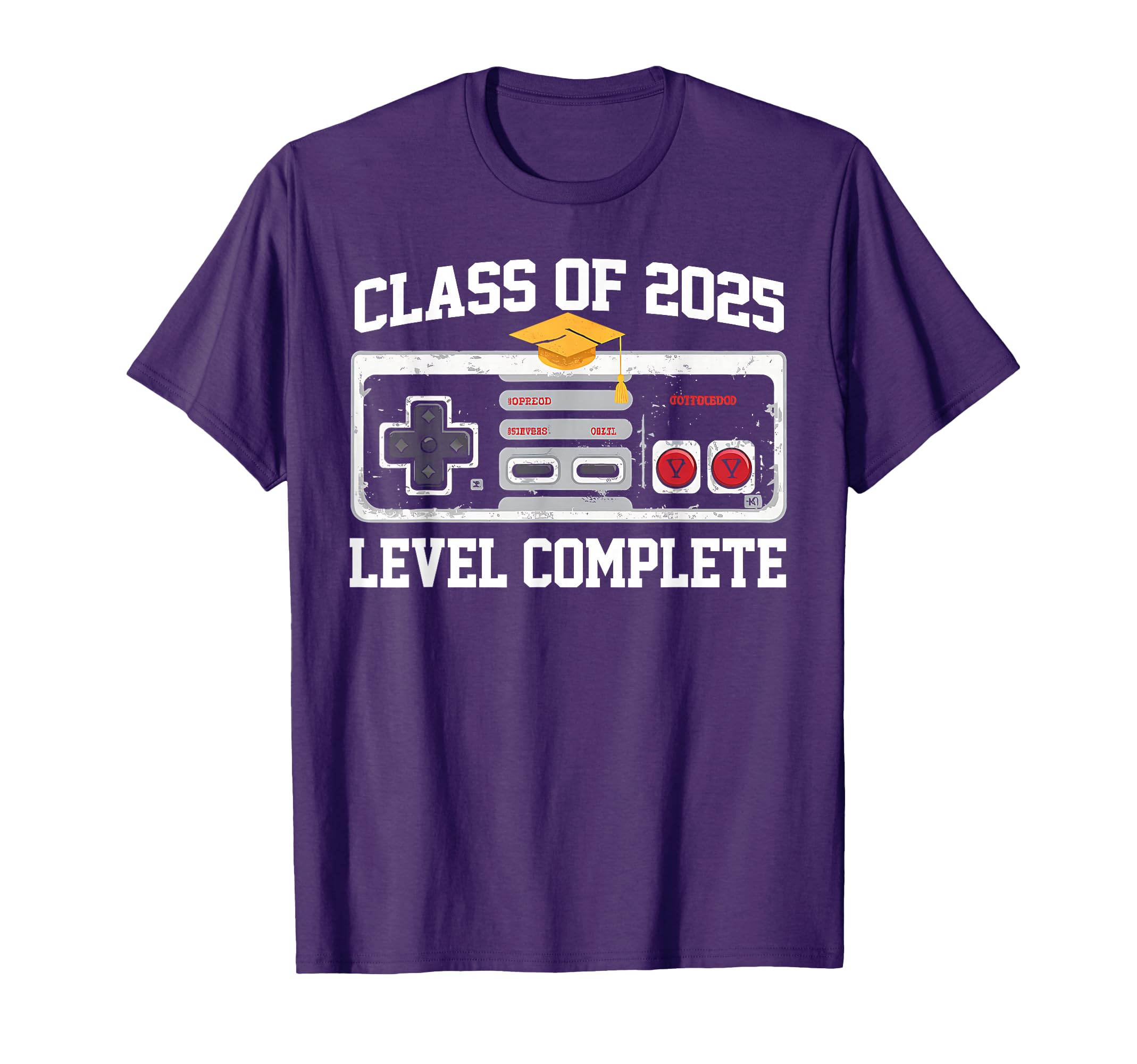 Class Of 2025 Level Complete Video Gamer Senior Graduation T-Shirt