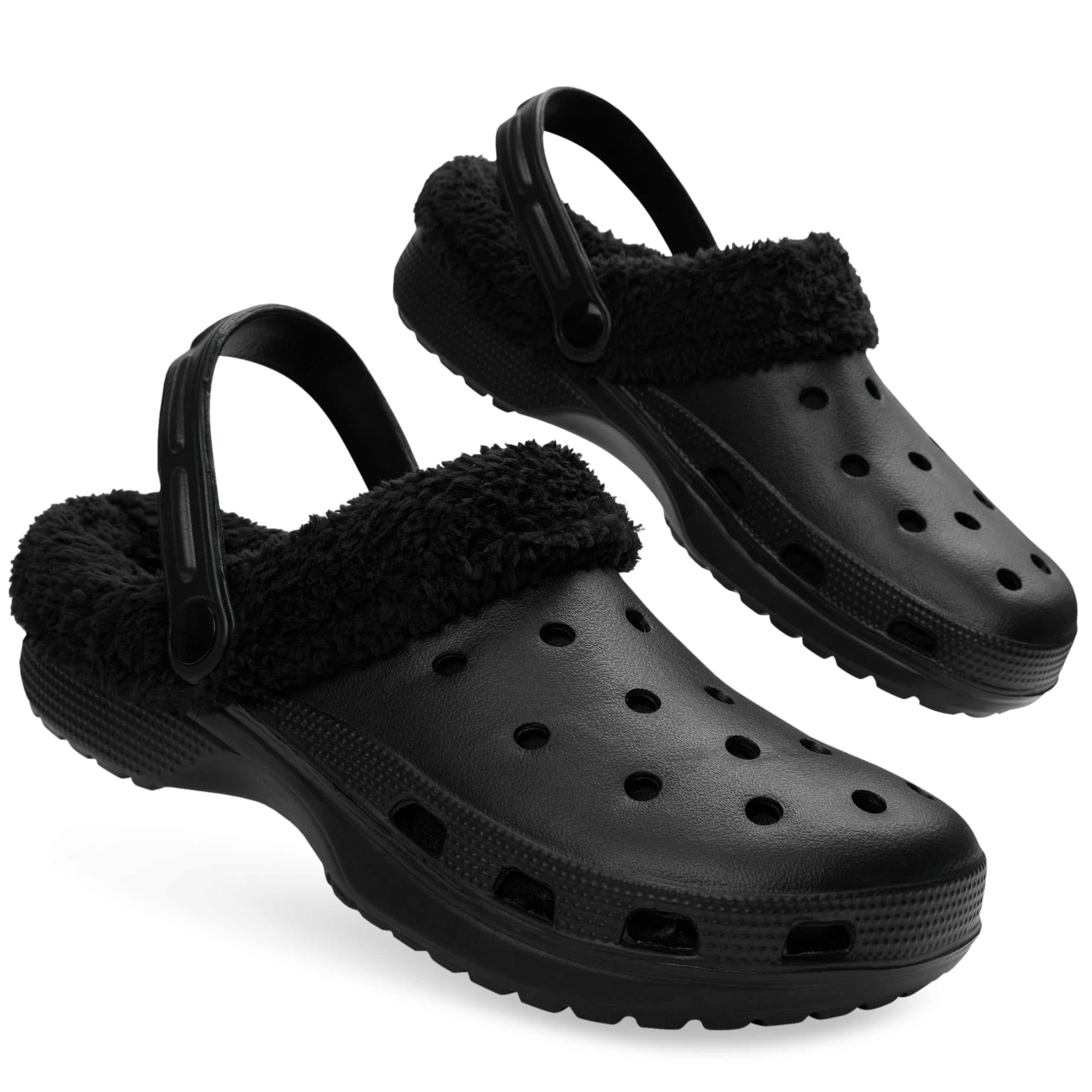 CityComfort Zoccoli Uomo, Foderato in Pile Ciabatte da Giardino, Pantofole da Casa - Regalo Uomo