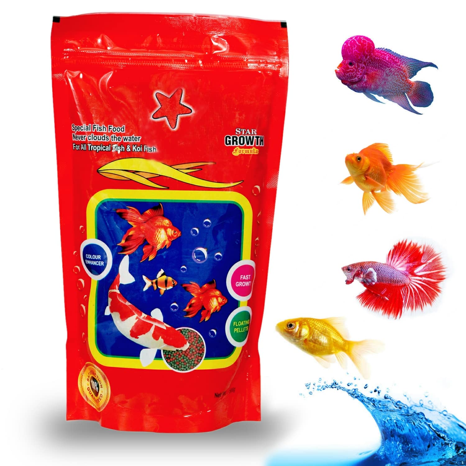 STAR FARMS Special Fish Food 500Grams / Never Clouds The Water for All Tropical Fish & Koi Fish Fast Growth Floating PELLETS Star Growth Formula (B0BGHFH6WQ) Amazon Price History, Amazon Price Tracker