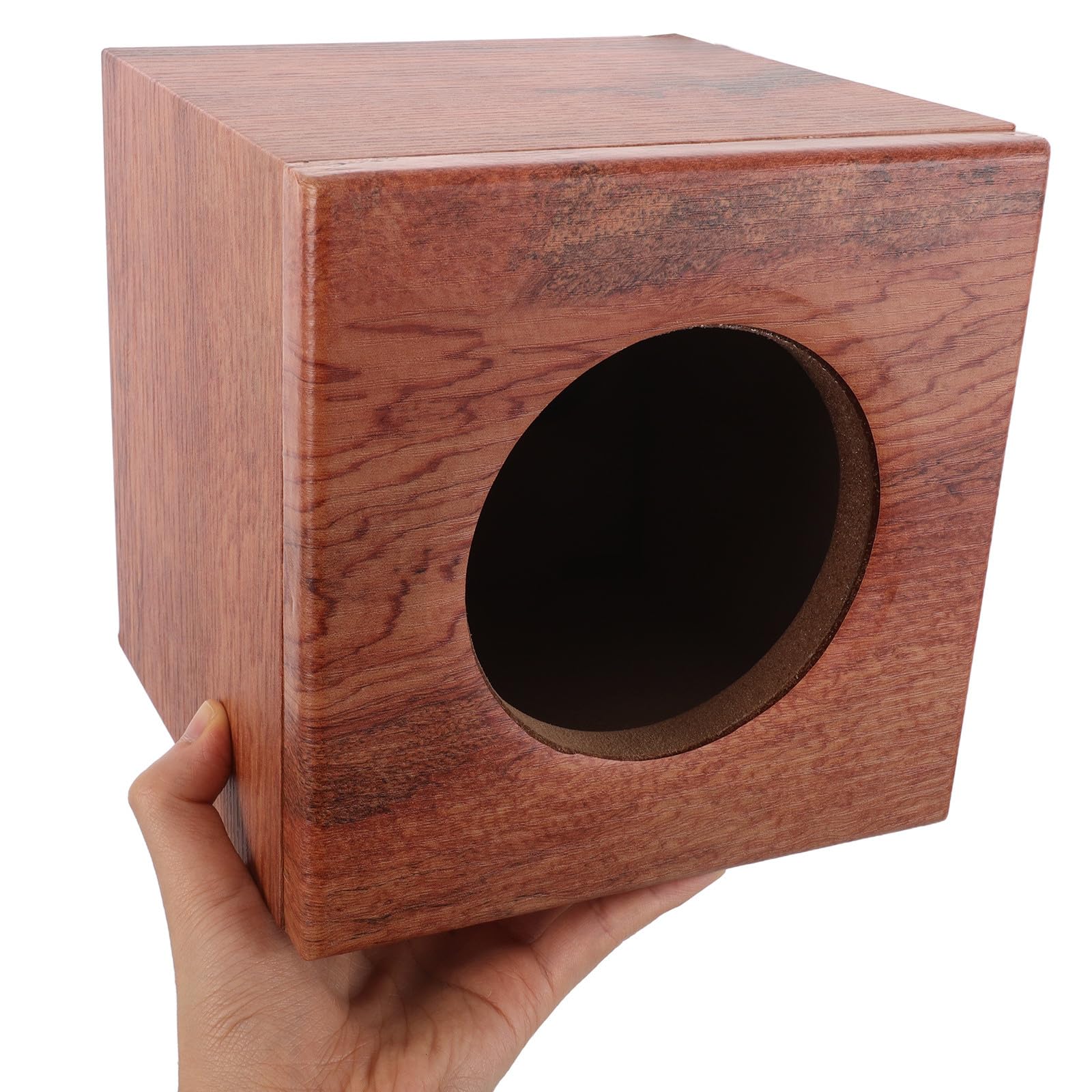 Ganazono Cassa Acustica in Legno Con Finitura Elegante Cachi Scatola Audio Vuota Resistente Per Altoparlanti Auto E Subwoofer Per Camion Migliora Stabilità Sonora E Qualità Audio in Viaggi