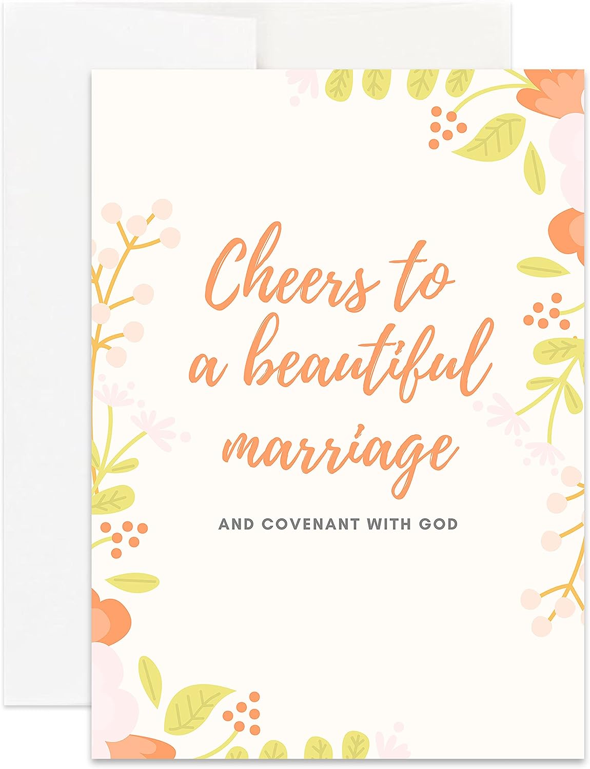 Christian Wedding Card for Wedding Card Christian Wedding Marriage Card, Christian Gift for Weddings (Pack of 12)