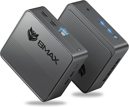 Bmax B3 Mini PC, 8GB DDR4 256GB SSD, Intel N5095 Up to 2.9GHz 4C/4T, Beats N150/N95/N100, 4 x USB 3.0/Wi-Fi 5/HDMI 2.0 Micro Desktop Computer with Dual 4K Display for Home/Students/Office