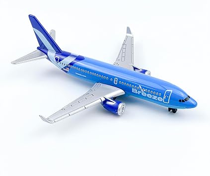 Breeze Airplane Model, Die-cast Metal Planes with Plastic Parts, Suitable for Collection and Display