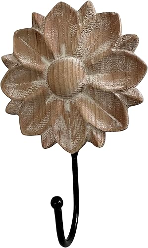 Miniatura 2 de Ganchos decorativos para toallas de flores, ganchos decorativos para colgar ropa, llaves, toallas, gancho decorativo para montaje en pared, estante