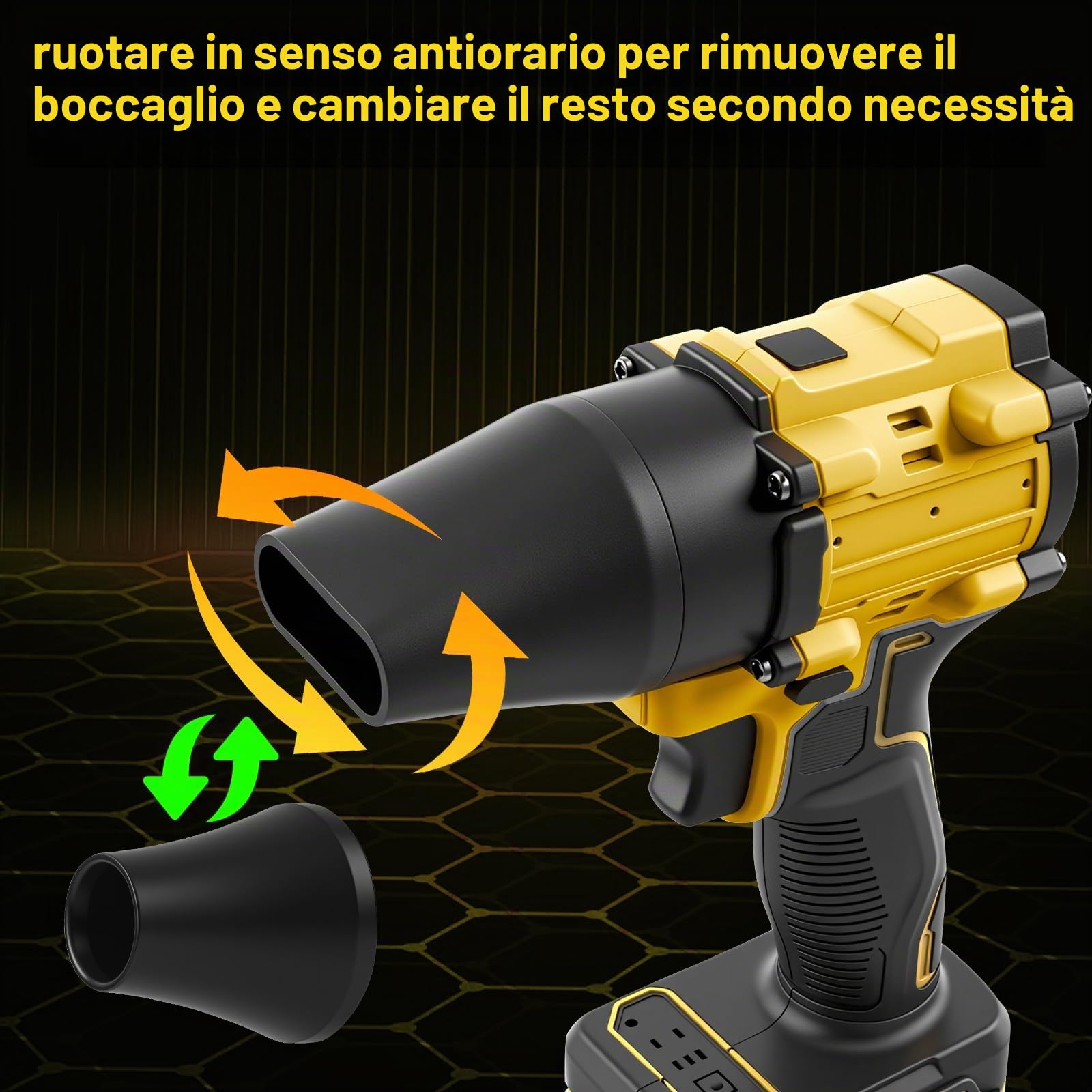 Ventilatore senza fili e aspirapolvere portatile 2 in 1 compatibile con batteria Dewalt 20V (senza batteria), aspirapolvere ad aria compressa senza spazzole da 150W, aspirapolvere portatile con 5