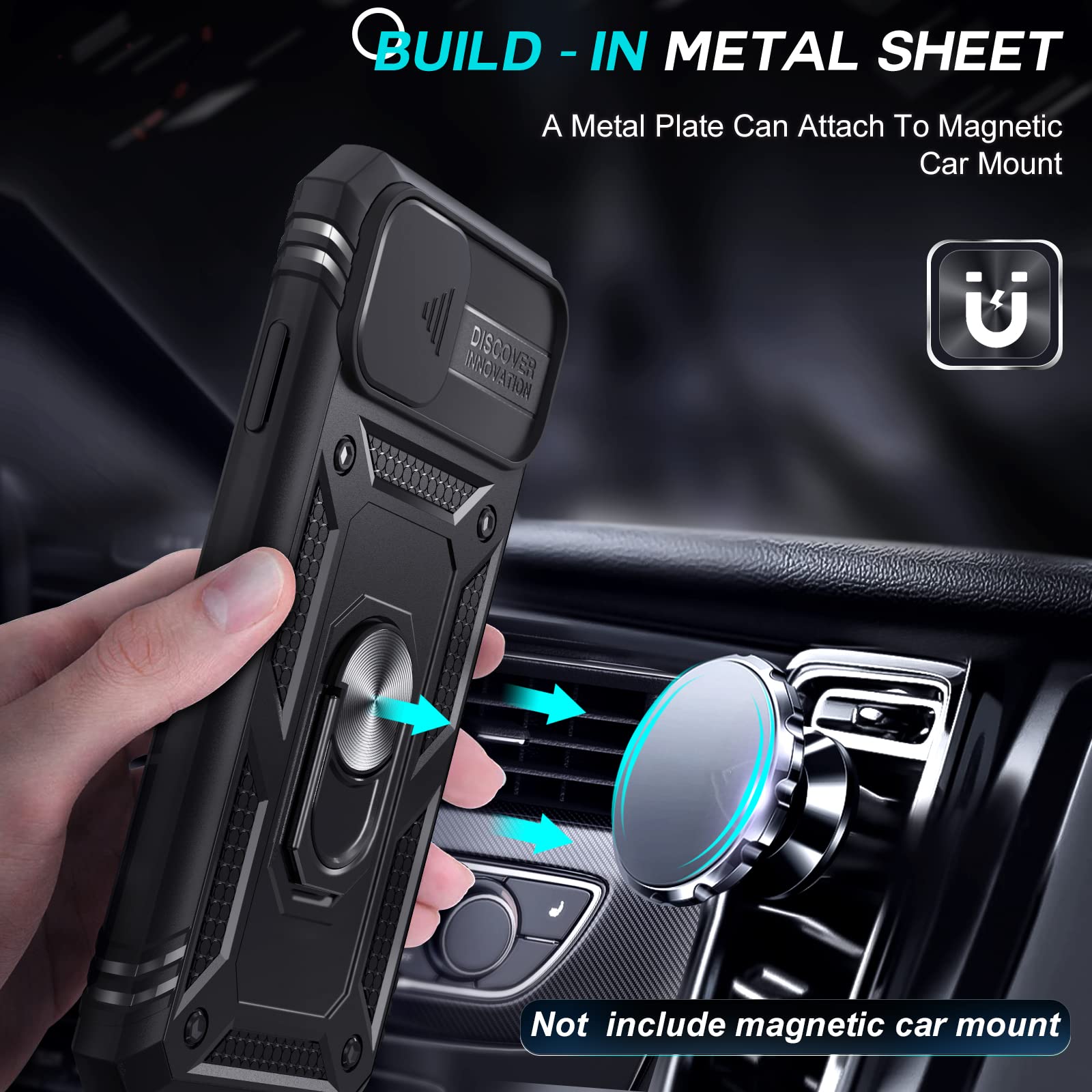 LeYi Cover per Sasung Galaxy A53 5G con Vetro Teperato [2 Pack],Custodia con Protezione