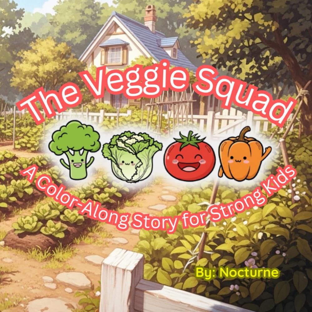 The Veggie Squad: A Color-Along Story for Strong Kids: A Bold and Easy Coloring Book for Toddlers