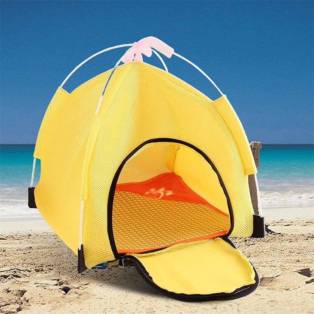 Summer Cats Tent Breathable Puppy Dog House Beds Outdoor Indoor Portable Foldable Washable Cute Pet Tent House for Small Cats Dog (Color : C) (C)