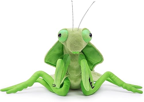 Miniatura 10 de ZHONGXIN MADE Juguete de peluche de mantis rosa de simulación, 12 pulgadas, suave, realista, orquídea rezando, animales de peluche, lindos juguetes