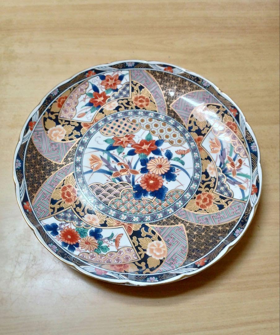 有田焼 大皿 有田焼 源右衛門窯 染錦苺絵(赤・楕円・深）皿 カレー皿 大皿