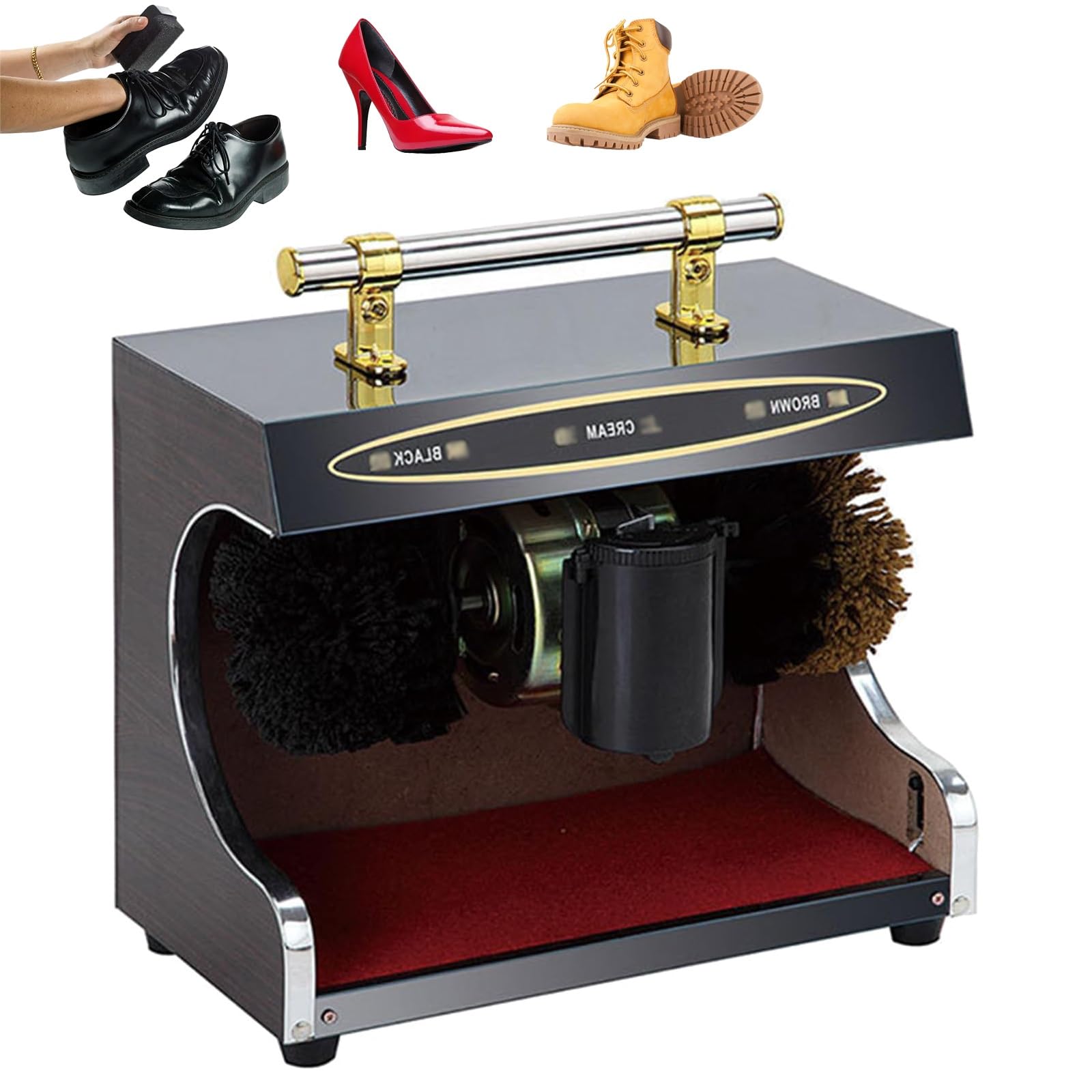Pulidora automática de zapatos de 1400 RPM para uso doméstico