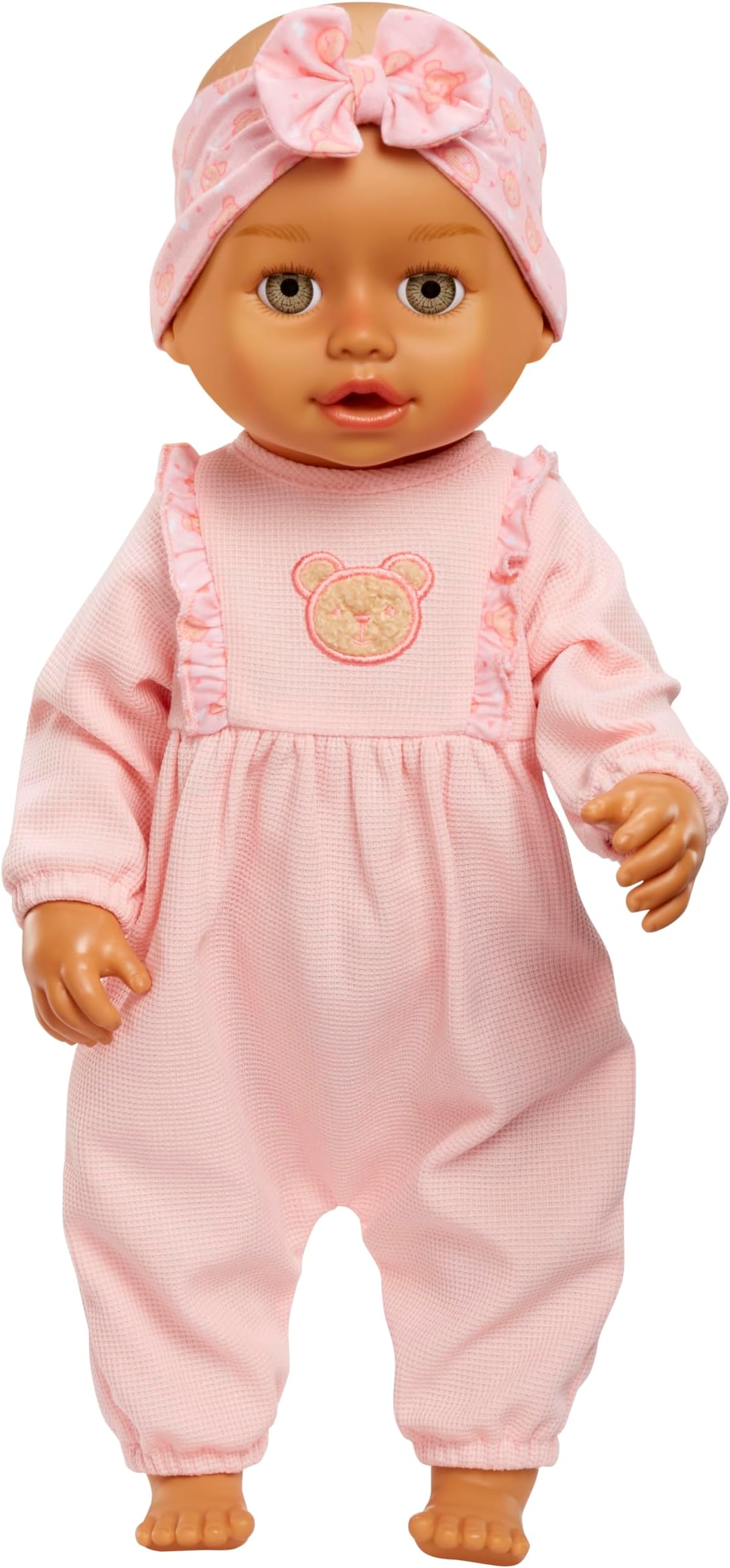 Learn to Walk Baby Doll Olivia - Gray-Green Eyes: Realistic Features for Kids Ages 3+, Walks, Crawls, Sits & Kicks, Eyes Open & Close, Multiple Sound Effects
