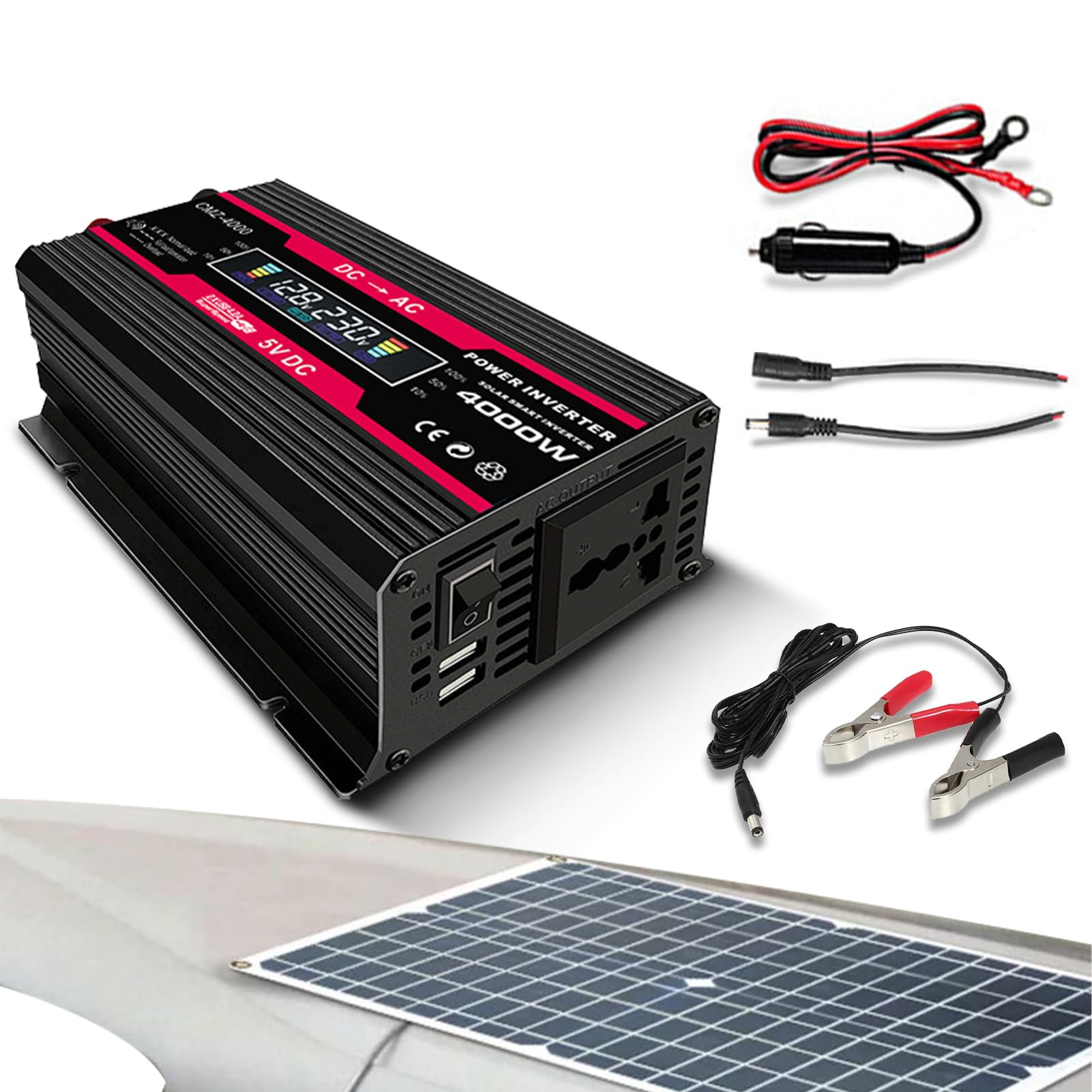 solare - Kit pannello solare domestico di energia rinnovabile