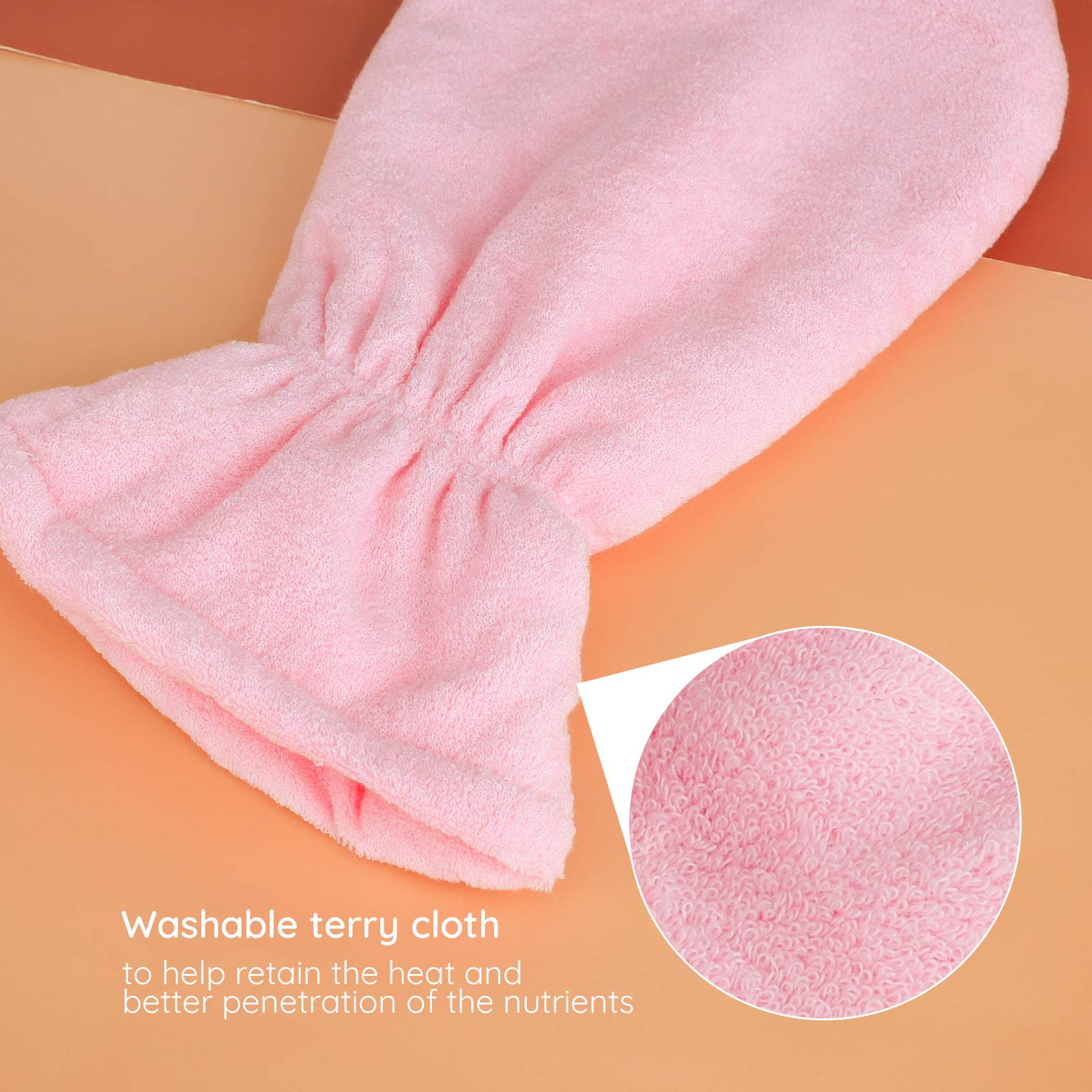 Guanti di paraffina, Guanti riscaldati con paraffina Segbeauty Mano SPA per donne, Guanti per terapia delle mani con cera calda con paraffina Trattamento termico SPA Therabath Scaldacera rosa