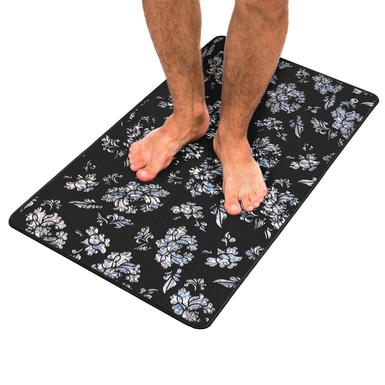 Grounding Mat Kit (23.6" x 13") with 15ft Grounding Cord, Ground Foot Mats, Computer Mat, Sleep Mat, Pet,Soft & Conductive
