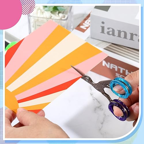 24 Pcs Silicone Scissors Finger Rings Soft Dog Grooming Scissors Accessories Pet Grooming Shear Finger Ring Thumb Inserts Grips for Dog Hair Cutting, 8 Colors