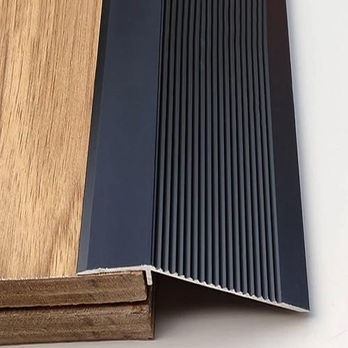 Tira de umbral de transición de piso de aluminio, tira de puerta de transición, borde de puerta para pisos laminados de vinilo de madera, rampa para