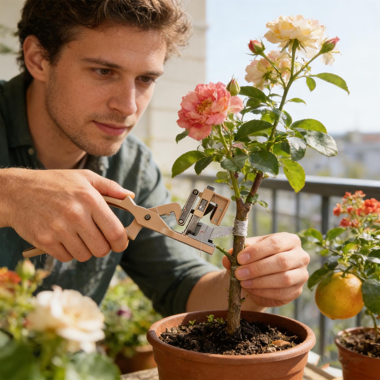 Garten Veredelungswerkzeug Ergonomische Gartenscheren | Veredelungsschere Aus Aluminiumlegierung Mit Rutschfestem Griff Für Obstbaum Rebe Strauch Schnitt Und Pflege