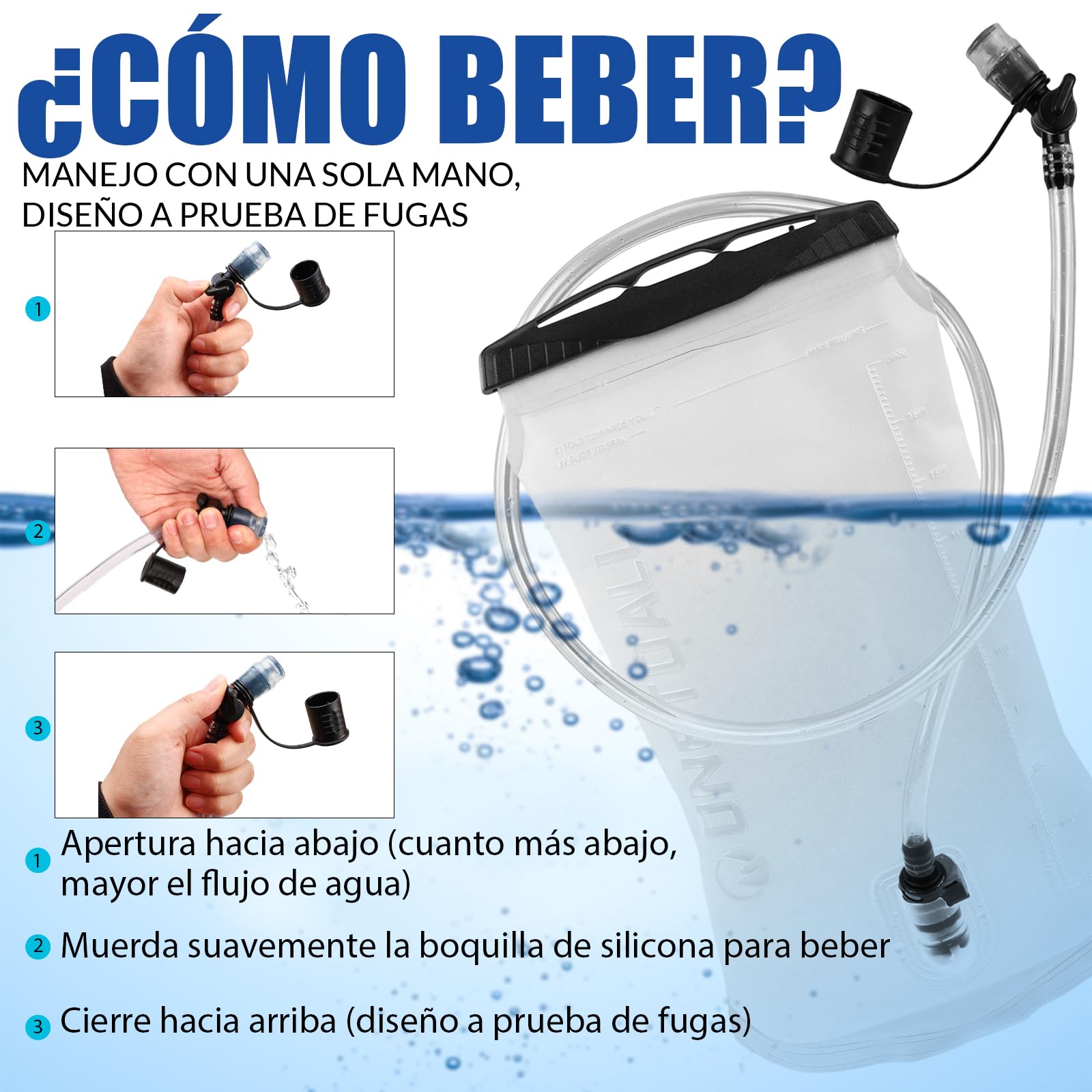 Chaleco Running Hombre Mujer, Running Vest, Ligero Chaleco para Correr, Mochila Hidratacion Trail Bolsilloso con Bolsa Agua 2L o Botella 500ml, Silbato y Reflectante para Ciclismo Senderismo
