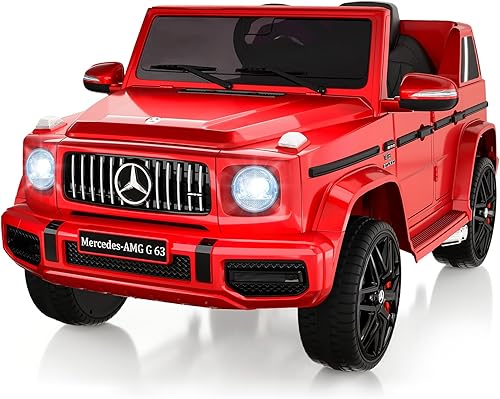 Miniatura 1 de GAOMON Auto eléctrico Mercedes Benz G63 de 12 V con licencia con control remoto, música, suspensión de resorte, luz LED, Bluetooth, bocina, AUX,