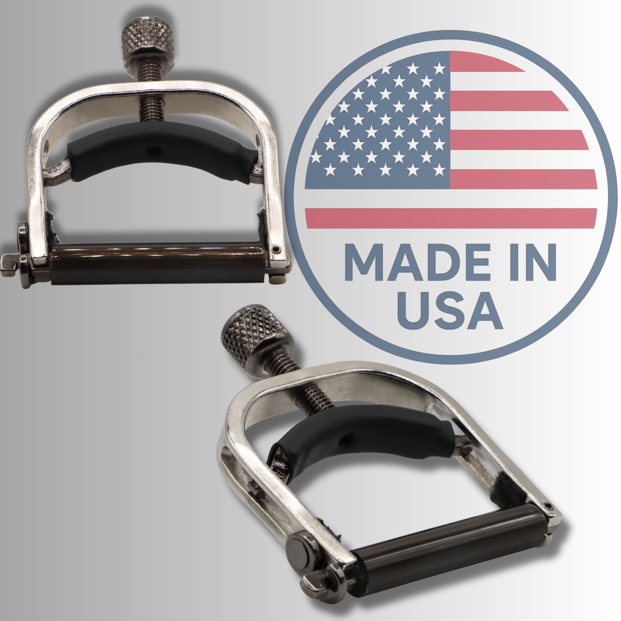 Paige™ »Original Capo P-BN« Capotasto per Banjo 5-Corde e Mandoline - Finitura: Nichel Satinato