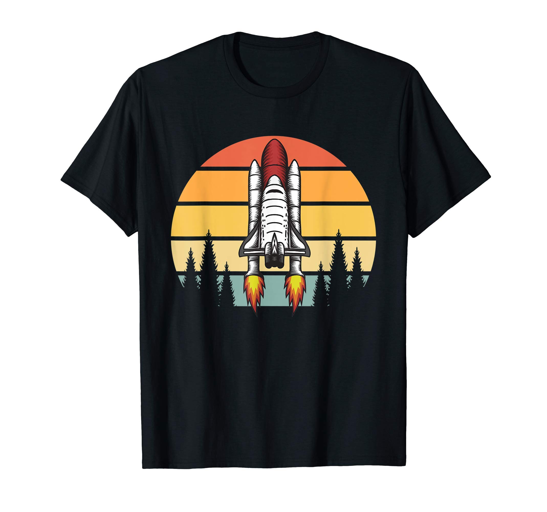 Funny Aerospace Apparel & Gift CollectionVintage Retro Space Ship Science Rocket T-ShirtOEKO-TEX STANDARD 100