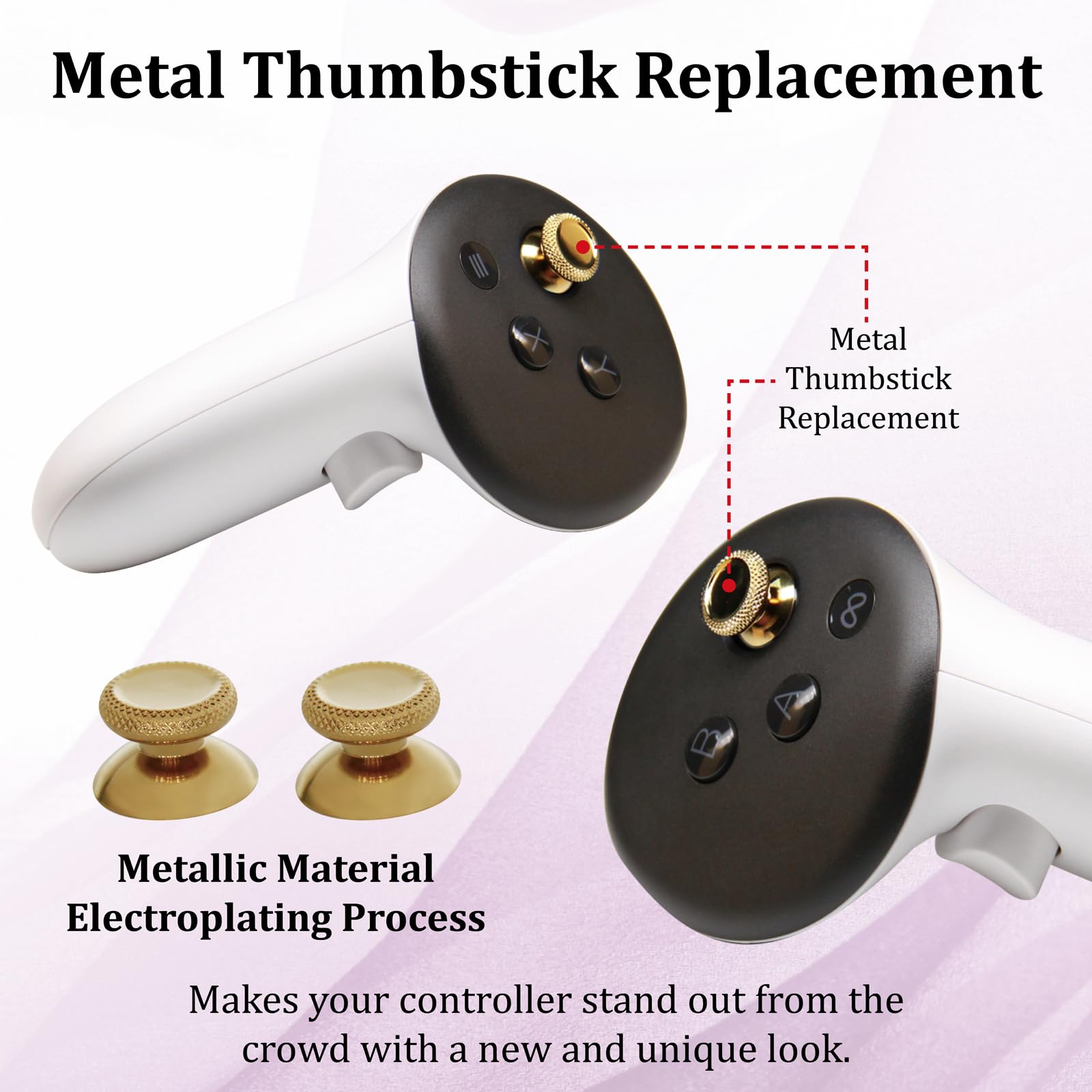 Amazon.com: VRbrother 2PCS Metal Thumbsticks Replacement