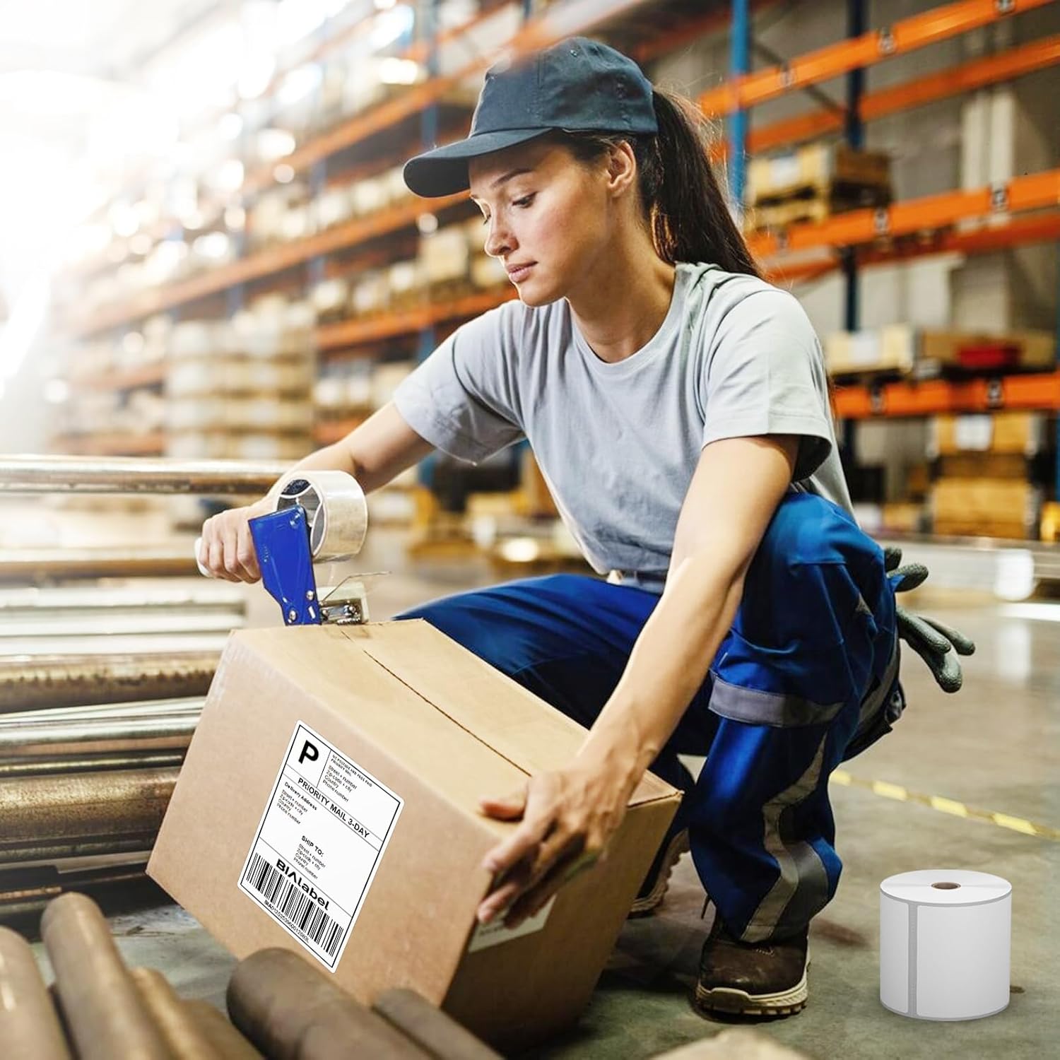 4" x 6" Thermal Labels, 4 Roll, 450 Labels/Roll, Compatible with Zebra Rollo, Nelko, Munbyn, Jadens, Shipping Label, Commercial Grade, Permanent Adhesive