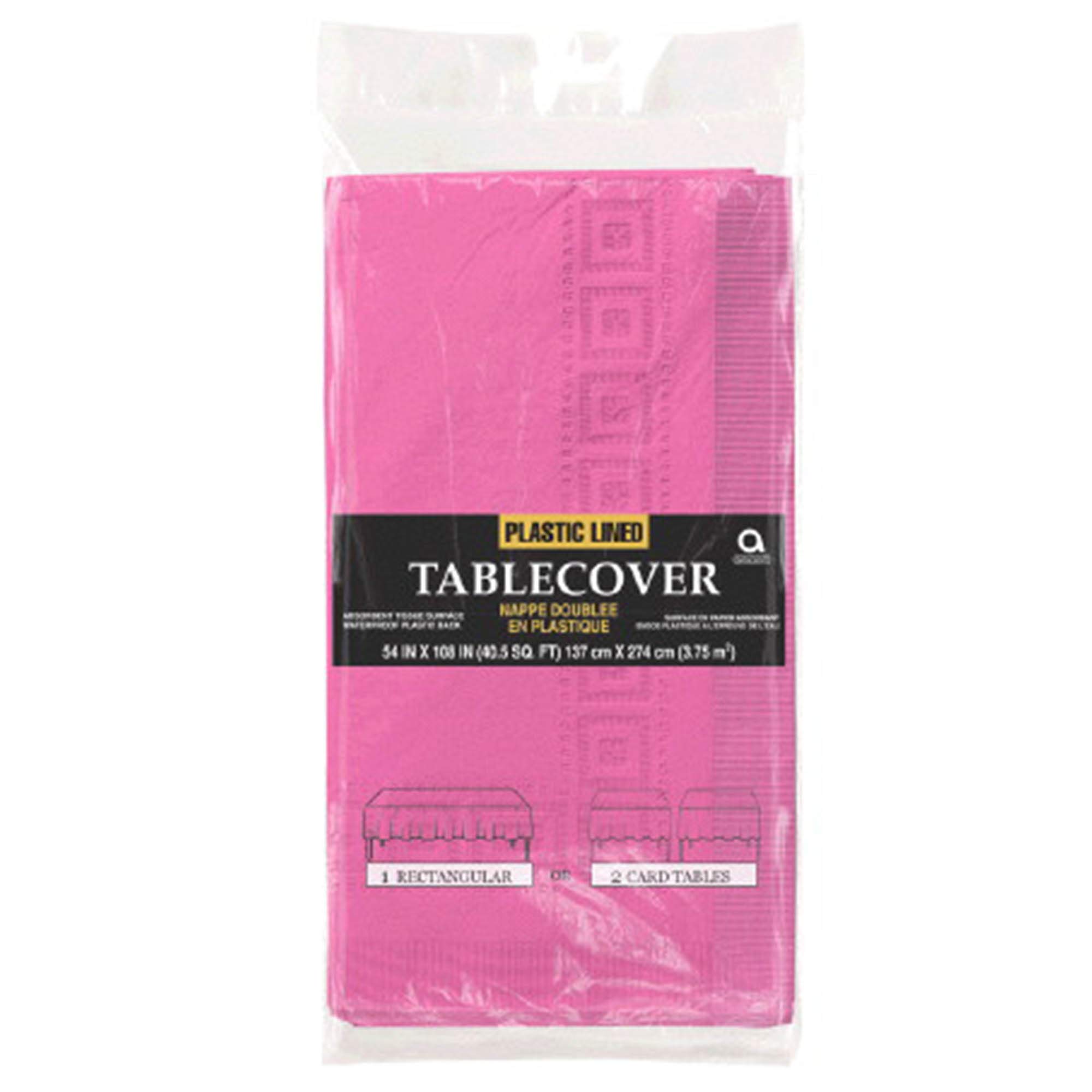 Tovaglia Di Plastica Rosa Amscan Comunione - 1,2 X 1,8 M - Perfetta Per Feste - 2