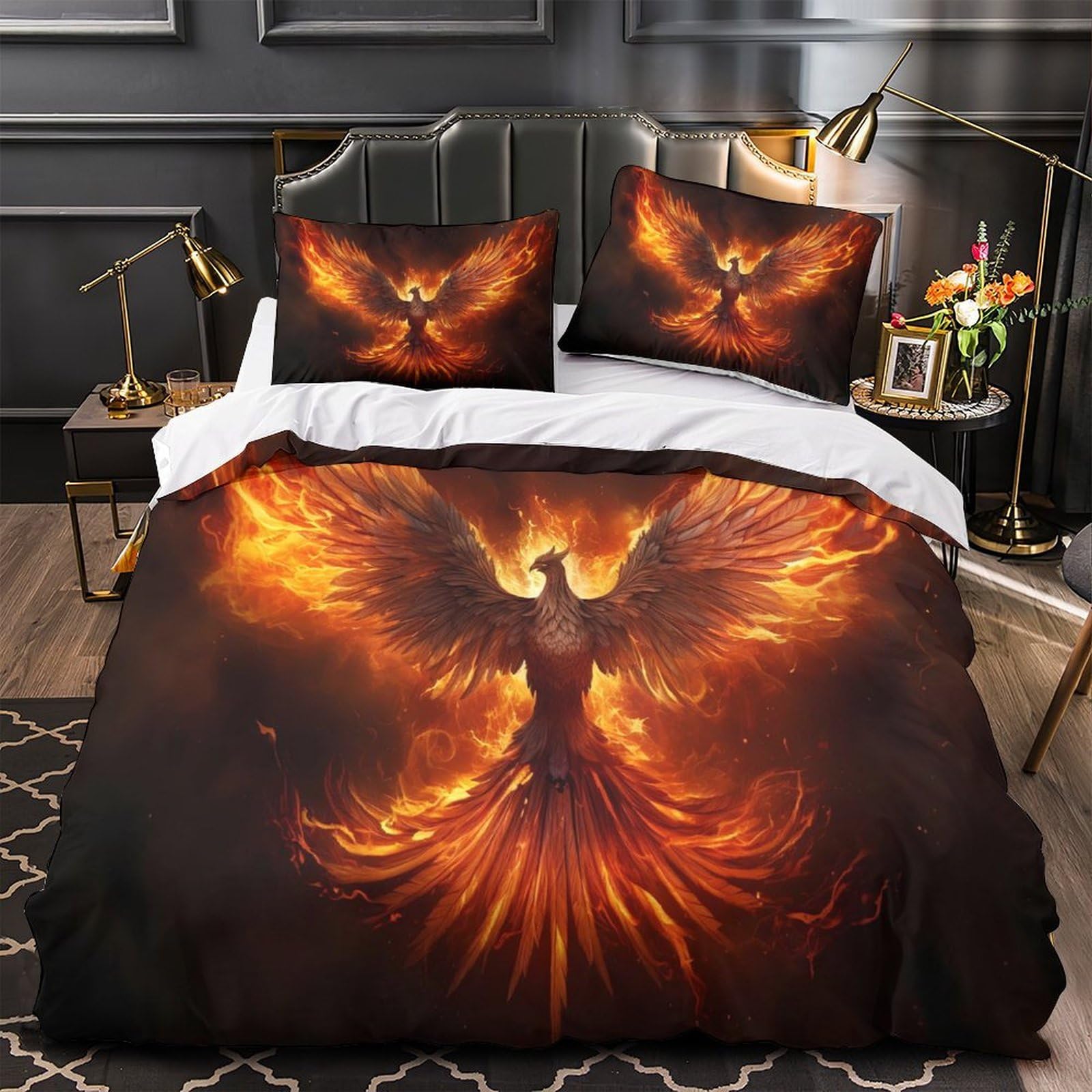Housse de couette pingouin 260x220cm microfibre hypoallergique 3D
