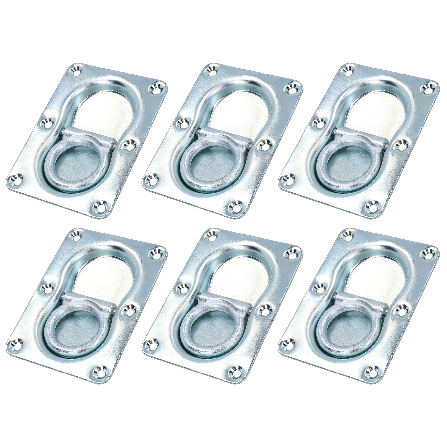 AB Tools Anillos de anclaje grandes empotrados para remolques de anclaje, 6 unidades