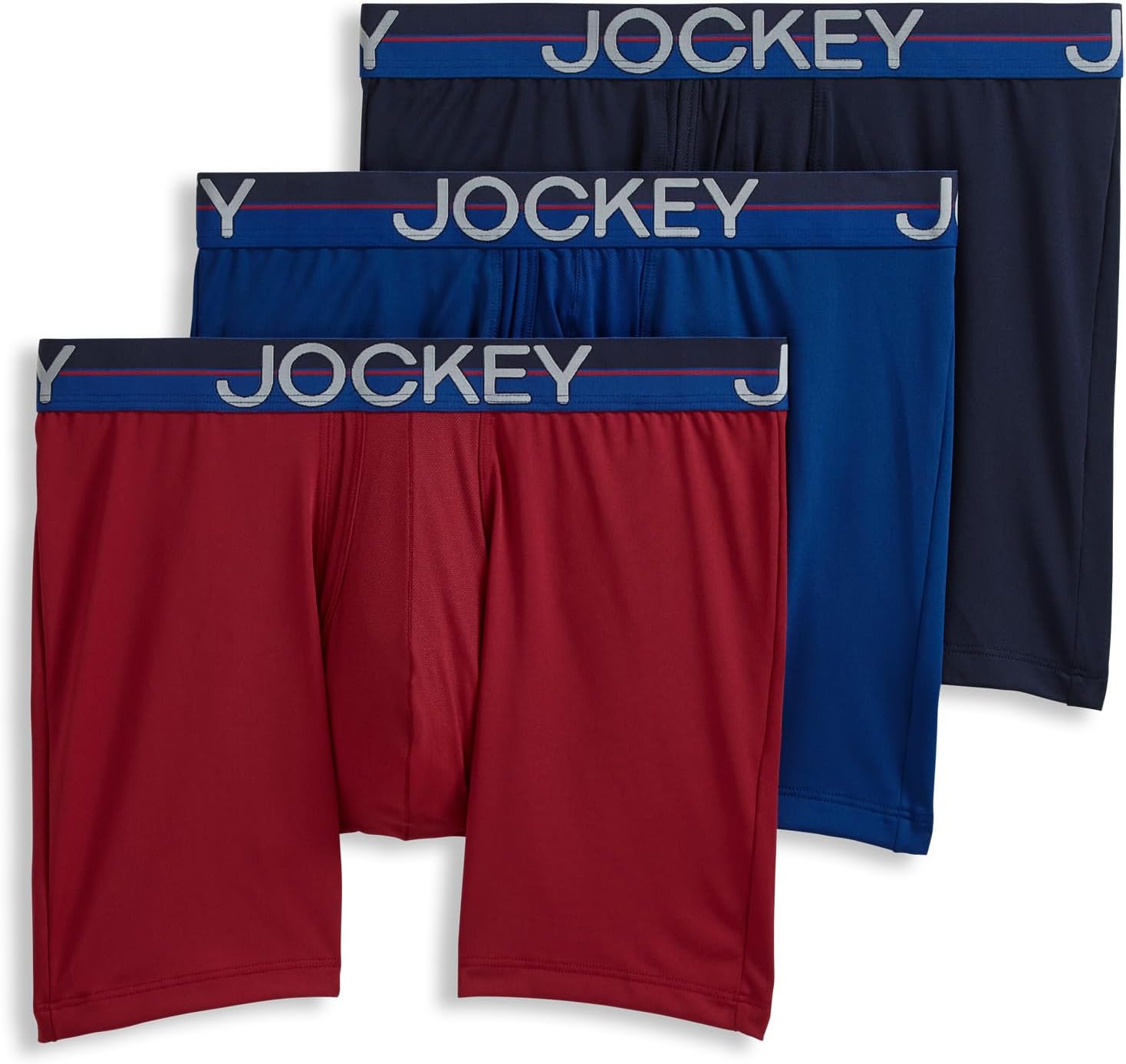 Men's Underwear Infinite Cool Microfiber Stretch 6" Boxer Brief - 3 Pack