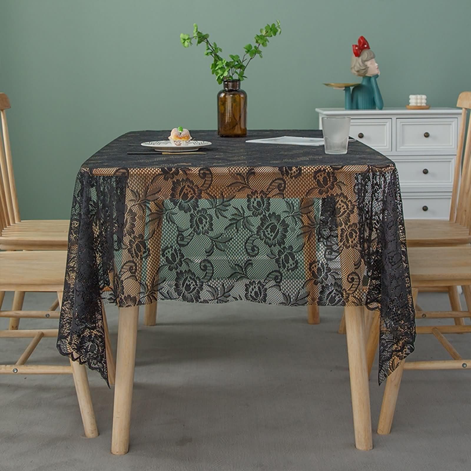 Nappe anti tache lavable 150x300 cm en polyester pour repas sans stress