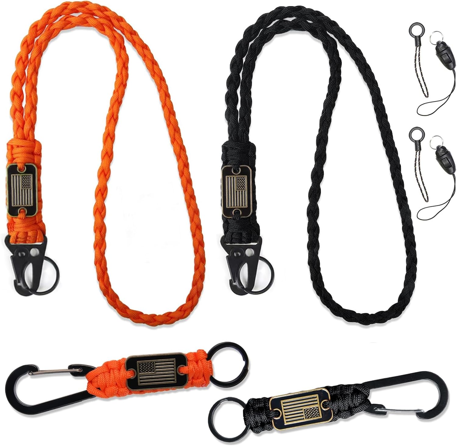 Paracord Lanyard Keychain, Heavy Duty Key Lanyard for Men