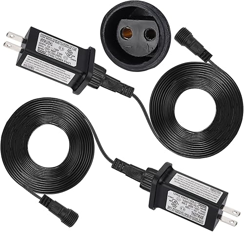 Adaptadores inflables de repuesto de 12 V y 1 A para Pascua, Día de San Patricio, adaptador de fuente de alimentación de clase 2 con cables de