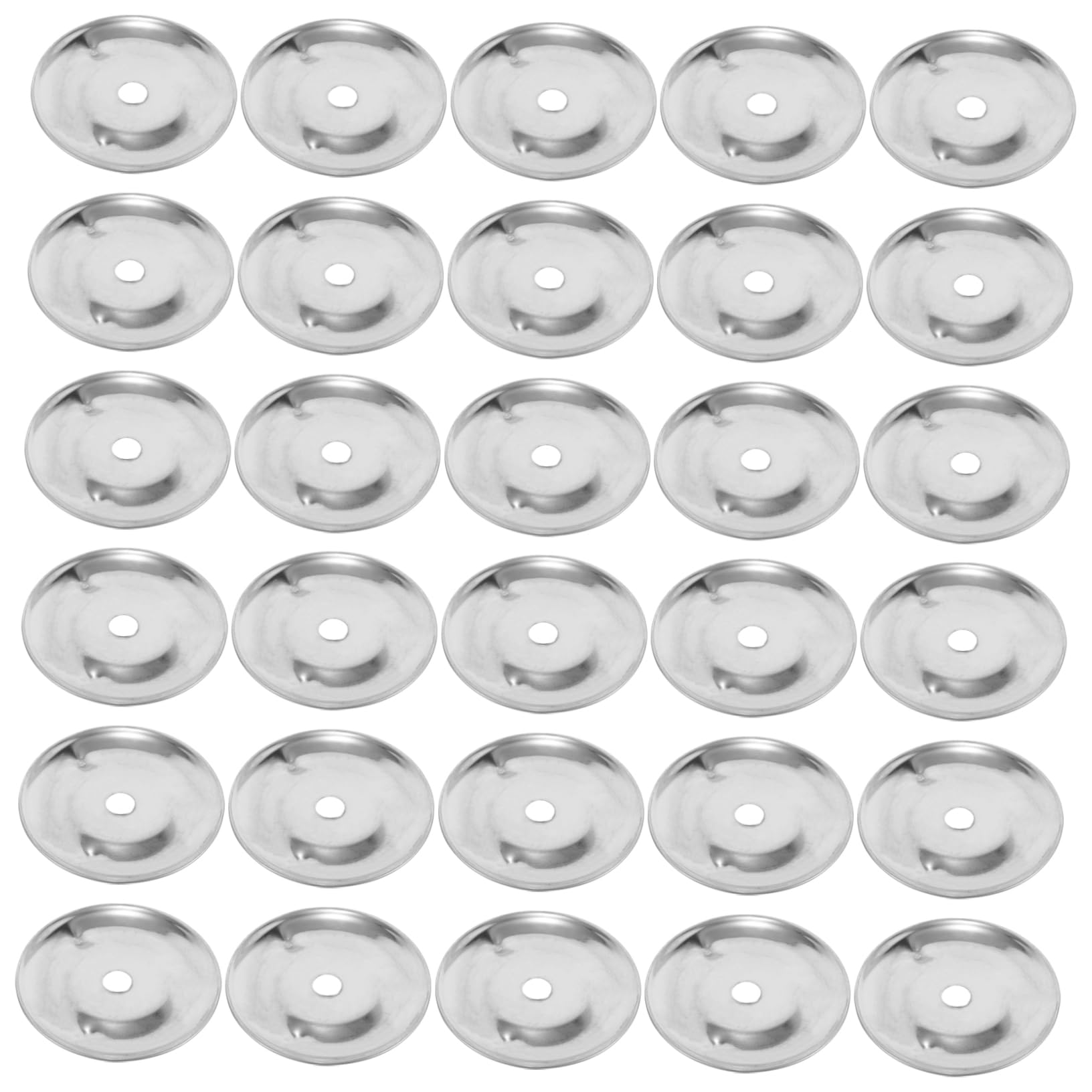 OFFSCH Versatile Drum Cymbal Tambourine Bell Rings 50pcs Stainless Steel Bells Enhance Your Percussion Sound