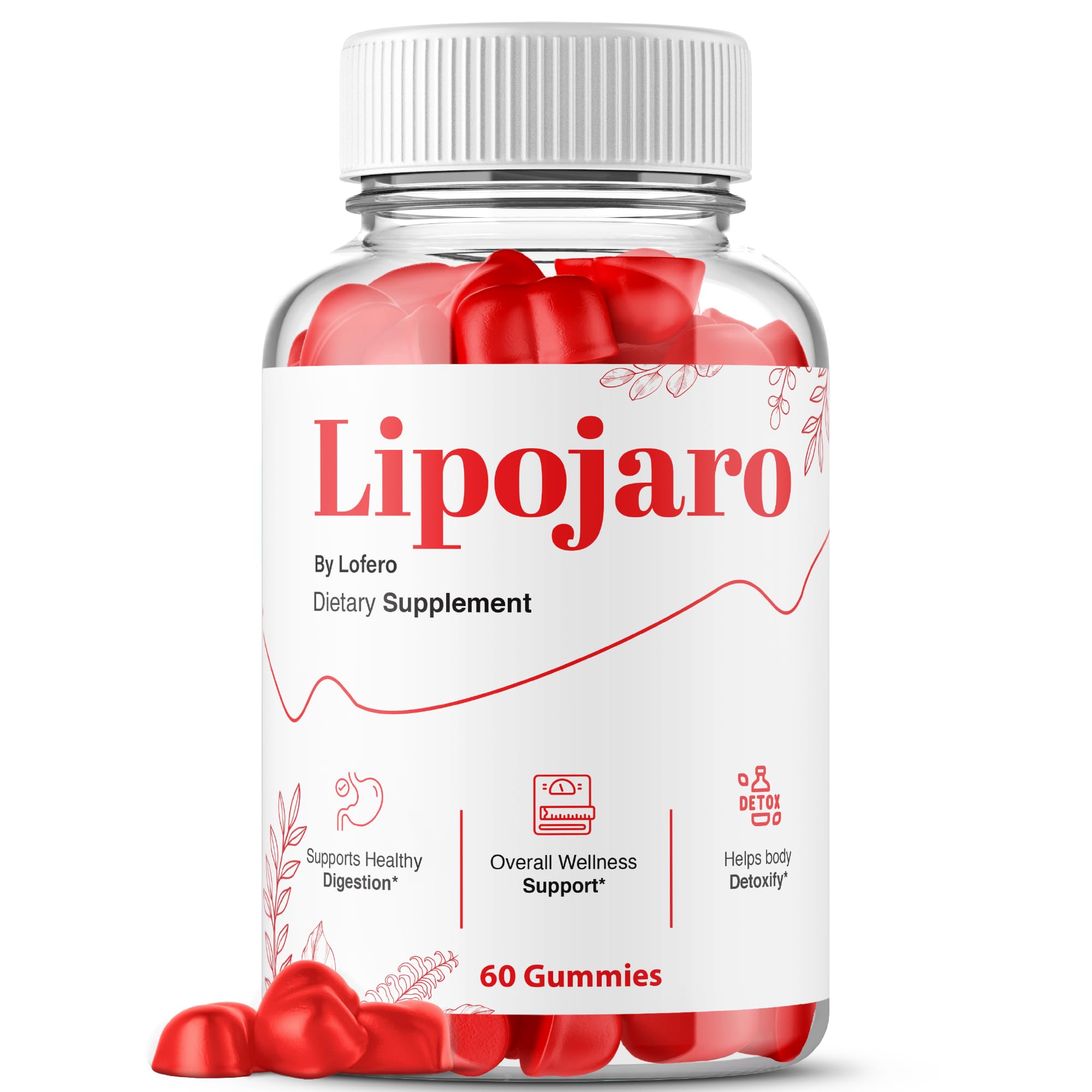 Lipojaro Gummies with Advanced Maximum Strength, Lipo Jaro Loss Support Gummys, Premium Wellness Formula Vitamin Gummy s