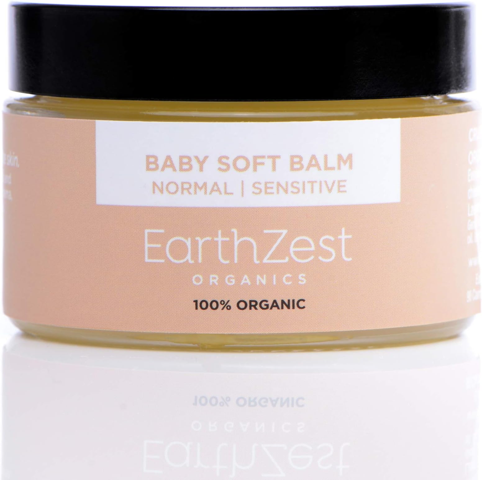 Baby Cream For Ultra Sensitive Skin 100% Organic & 100% Natural Skincare by EarthZest Organics UK - NO Synthetic Chemicals or Added Water - Ultra-Concentrated and Long-Lasting 50ml Jar - A Little Goes a Very Long Way! Moisturises and Protects Delicate Baby Skin (including Nappy Rash, Cradle Cap, Baby Eczema & Dry, Irritated Skin). Can be used for Baby Massage as Melts Upon Contact with the Skin. Used by Downton Abbey's MyAnna Buring.