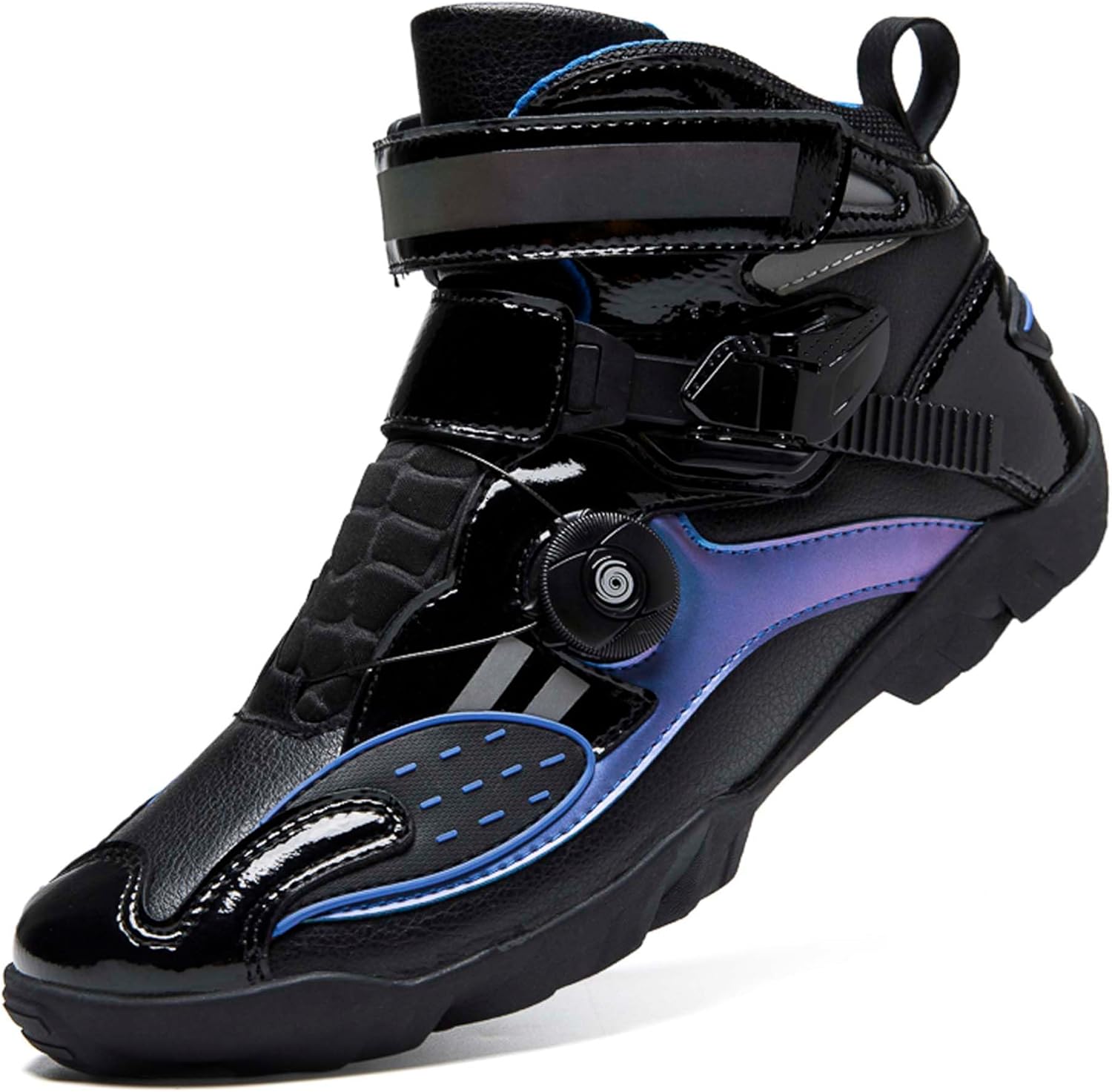 Men's Motorcycle Boots Slip Resistant Waterproof Motorcycle Combat Riding Boots Women's Fashion Motorcycle Short Boots Teenagers Street Racing Boots Outdoor Hiking Boots