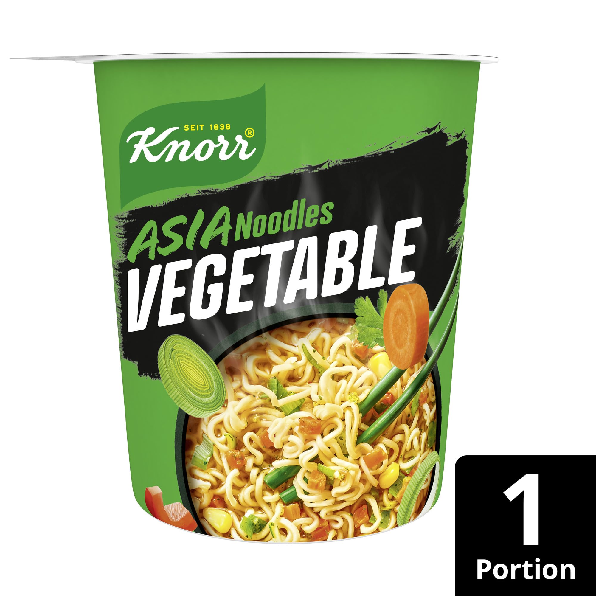 Knorr Instant Nudeln Vegetable Taste schnelles Nudelgericht fertig in nur 3 Minuten 8 x 65 g