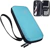 XBERSTAR Hard EVA Shockproof Carry Case Bag Pouch for Texas Instruments TI-84 Plus CEColor TI-83 Plus,TI-89 Titanium, HP 50G Graphing, Scientific Financial Calculators Blue