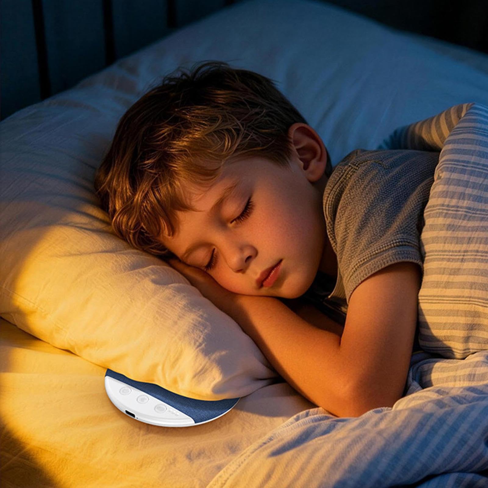 Haut-parleur à placer sous le coussin, écouteurs portables, haut-parleur sous l'oreiller pour dormir - Pour utilisation au lit, méditation, voyage, hôtel,