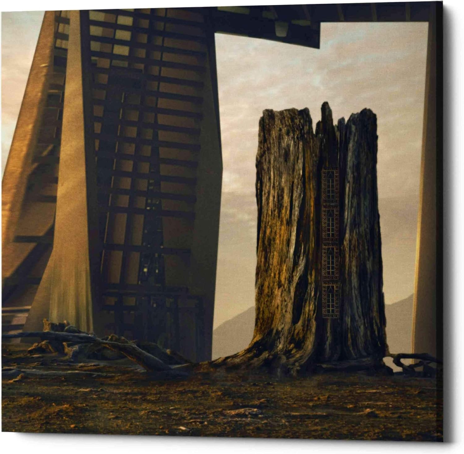 Epic Graffiti 'Imperium' by Dariusz Klimczak, Canvas Wall Art, 12"x12"