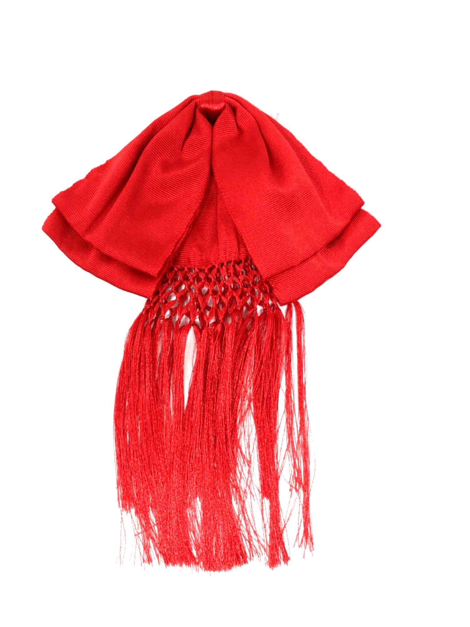 Mexican Charro Bow Tie Solid RED elastic band