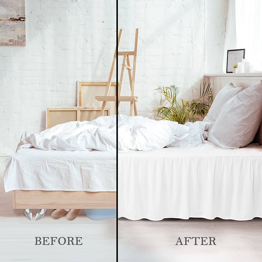 PiccoCasa ベッドスカート ポリエステル 北欧　ベッドカバー　フリル Amazon｜PiccoCasa ベッドスカート ポリエステル 北欧 無地