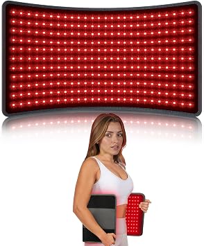 Comfytemp 12'' x 24'' Red Light Therapy Mat for Body, FSA Eligible HSA Near Infrared Light Therapy Pad, 660nm & 850nm Light Blanket for Back Belly Knee Joints Muscle
